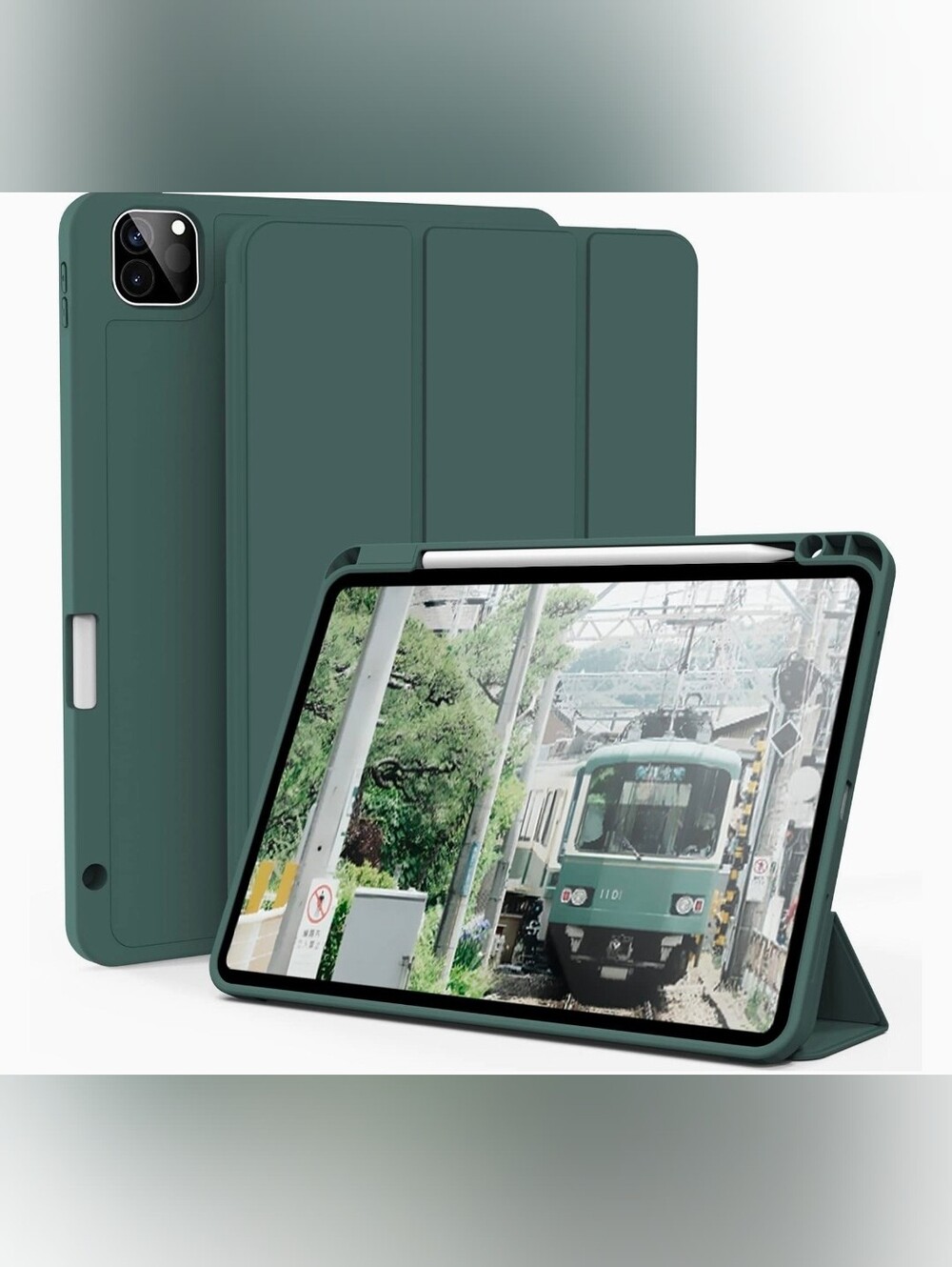 Green Tablet Folio Case - iPad Pro 11 Case 2021 (3rd Gen)